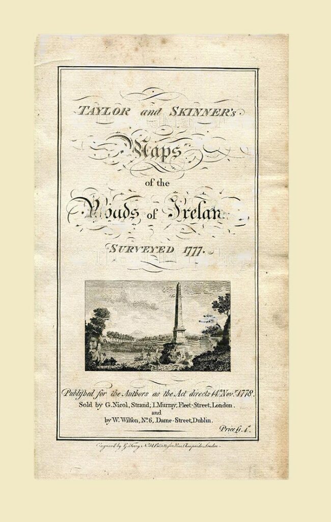 1778 Map of Ireland front cover